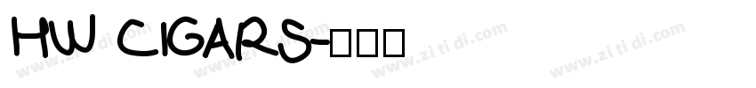 HW CIGARS字体转换
